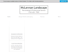 Tablet Screenshot of mclennanlandscape.com